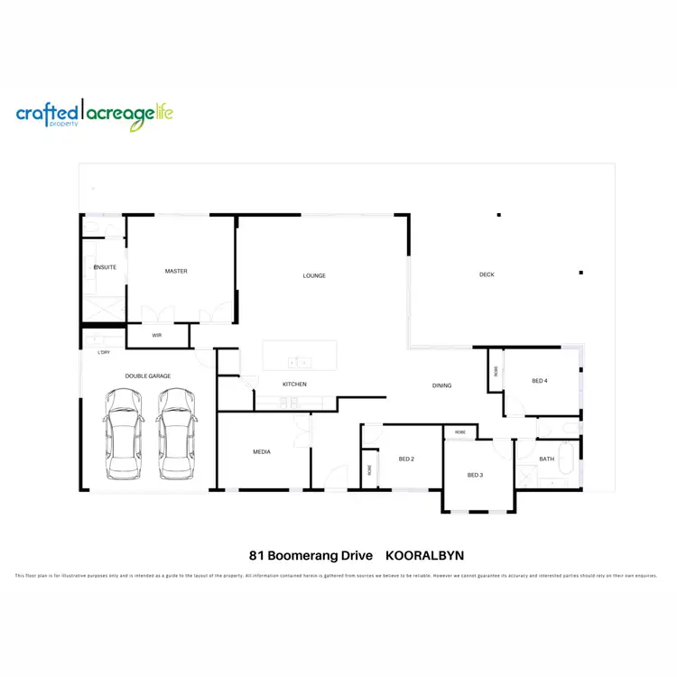 Floorplan of Homely rural property listing, 81 Boomerang Drive, Kooralbyn QLD 4285