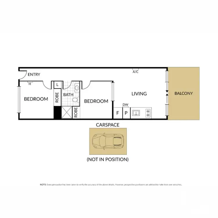 Floorplan of Homely apartment listing, 214/80 Ormond Street, Kensington VIC 3031