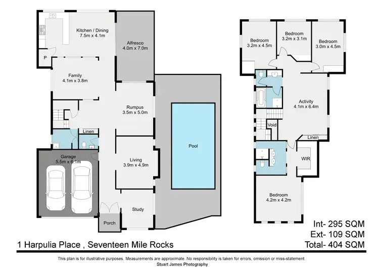 Floorplan of Homely house listing, 1 Harpulia Place, Seventeen Mile Rocks QLD 4073