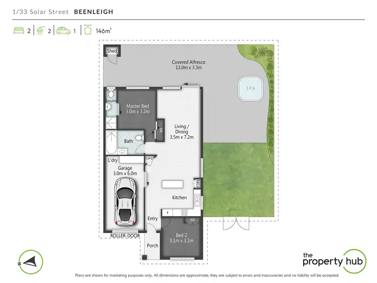 Floorplan of Homely unit listing, 1/33 Solar Street, Beenleigh QLD 4207