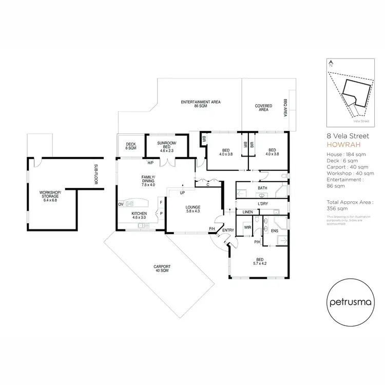 Floorplan of Homely house listing, 8 Vela Street, Howrah TAS 7018