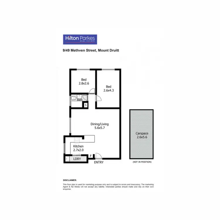 Floorplan of Homely villa listing, 9/49a Methven Street, Mount Druitt NSW 2770