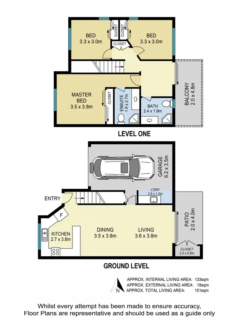 Floorplan of Homely townhouse listing, 4/29 Freeth Street, Ormiston QLD 4160