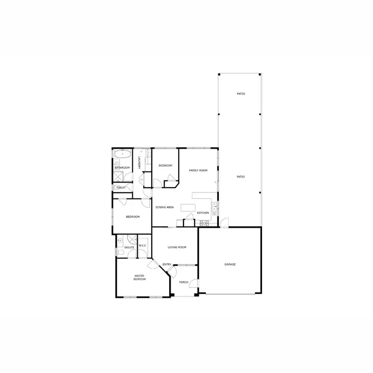 Floorplan of Homely house listing, 45 Vaucluse Crescent, Ellenbrook WA 6069