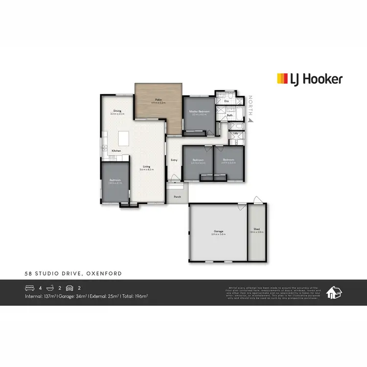 Floorplan of Homely house listing, 58 Studio Drive, Oxenford QLD 4210