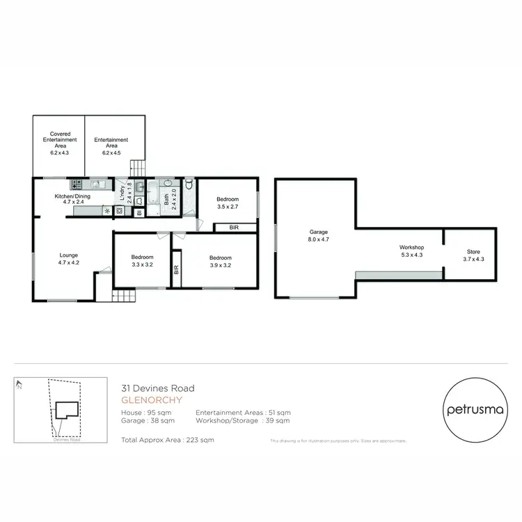 Floorplan of Homely house listing, 31 Devines Road, Glenorchy TAS 7010