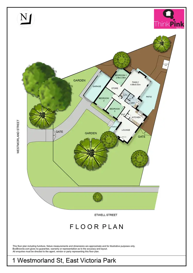 Floorplan of Homely house listing, 1 Westmorland Street, East Victoria Park WA 6101