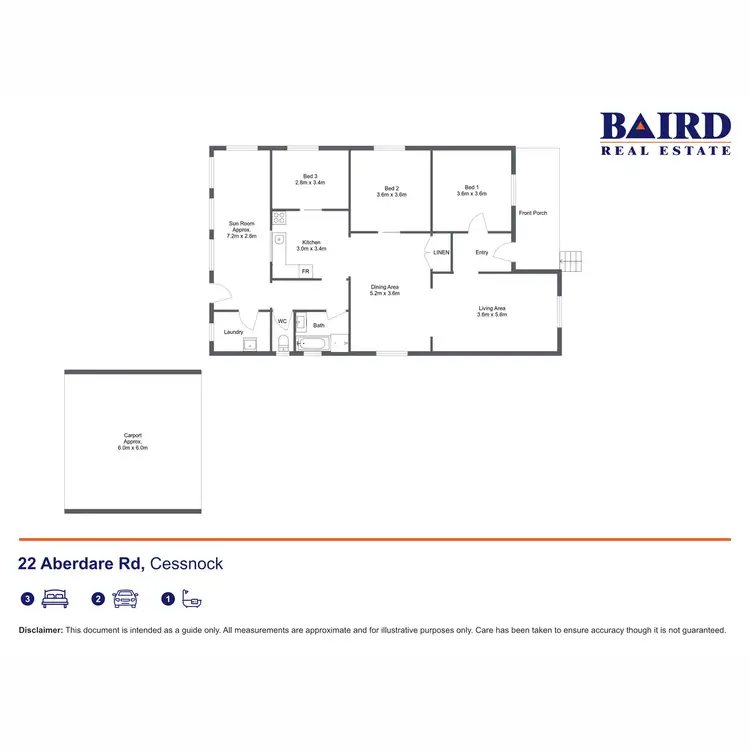 Floorplan of Homely house listing, 22 Aberdare Road, Cessnock NSW 2325