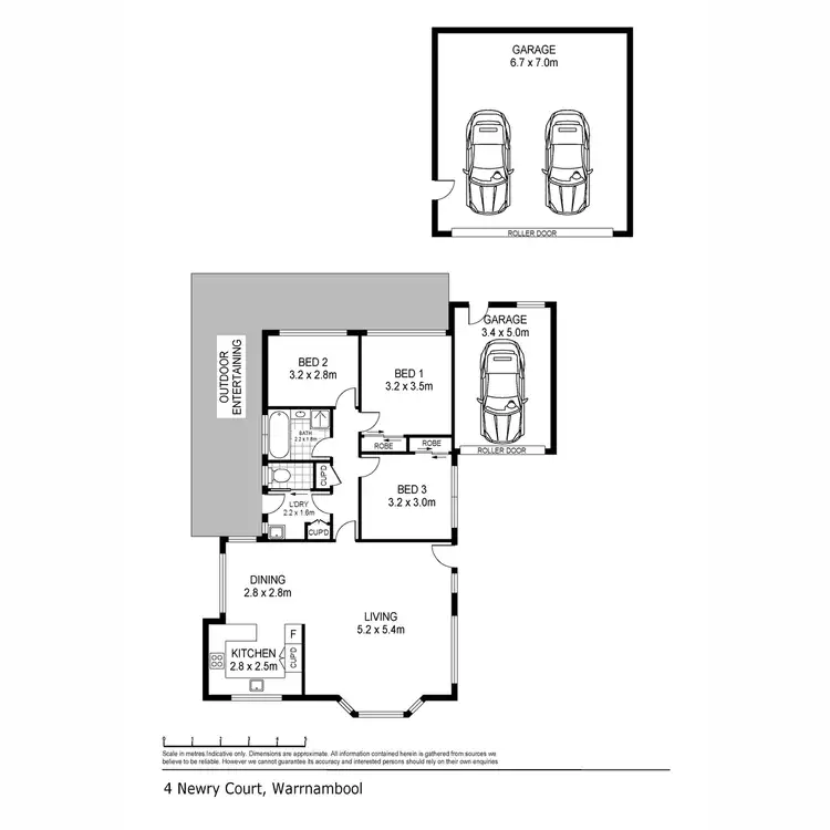 Floorplan of Homely house listing, 4 Newry Court, Warrnambool VIC 3280