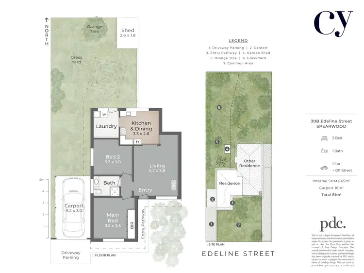 Floorplan of Homely villa listing, 30B Edeline Street, Spearwood WA 6163