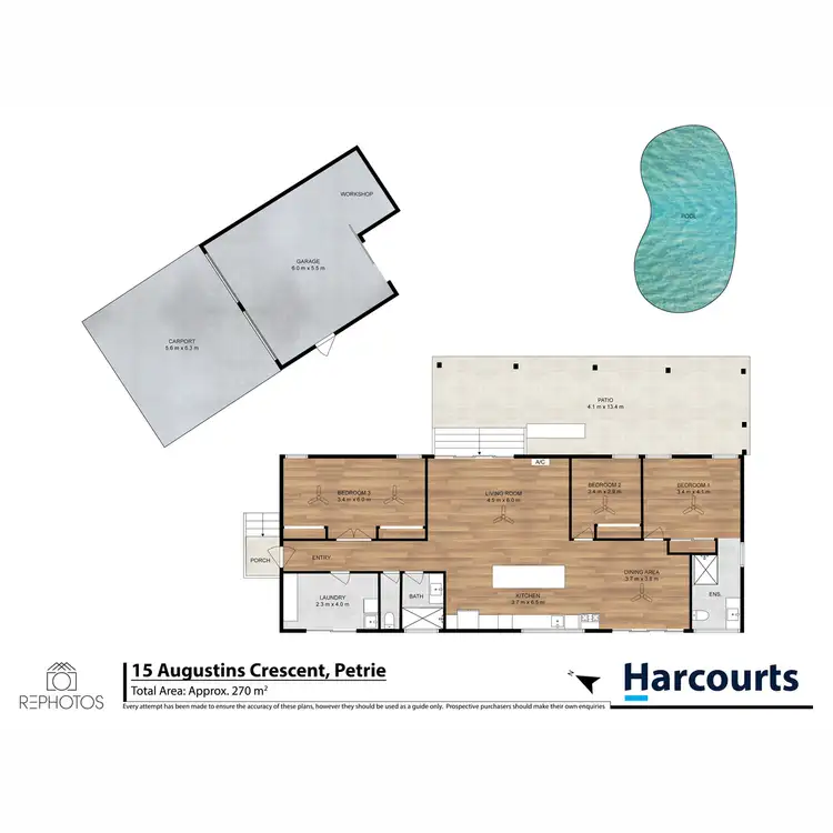 Floorplan of Homely house listing, 15 Augustins Crescent, Petrie QLD 4502
