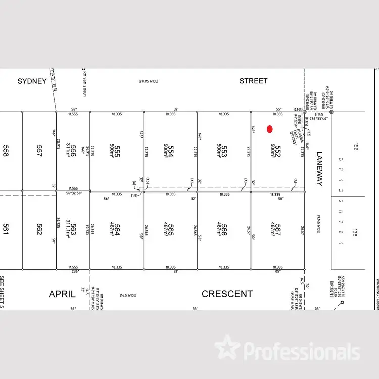 Floorplan of Homely land listing, 212 Sydney Street, Grantham Farm NSW 2765