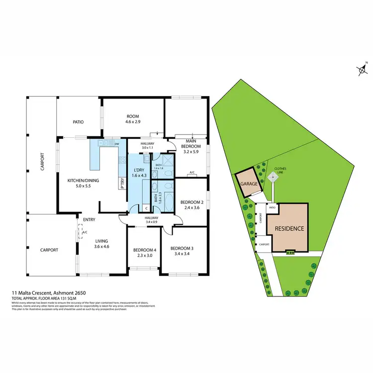 Floorplan of Homely house listing, 11 Malta Crescent, Ashmont NSW 2650