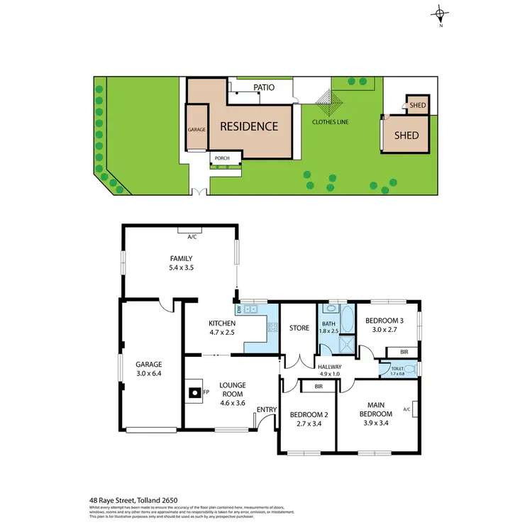 Floorplan of Homely house listing, 48 Raye Street, Tolland NSW 2650
