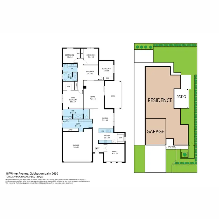 Floorplan of Homely house listing, 18 Winter Avenue, Gobbagombalin NSW 2650