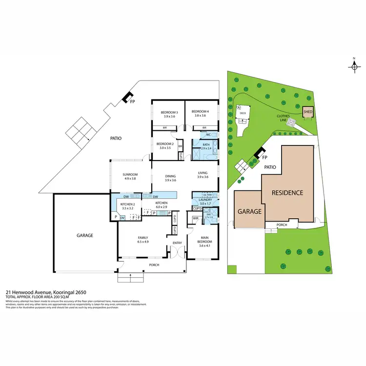 Floorplan of Homely house listing, 21 Henwood Avenue, Kooringal NSW 2650