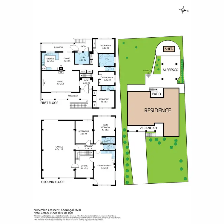 Floorplan of Homely house listing, 90 Simkin Crescent, Kooringal NSW 2650