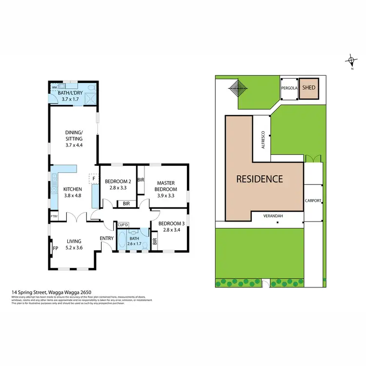 Floorplan of Homely house listing, 14 Spring Street, Wagga Wagga NSW 2650