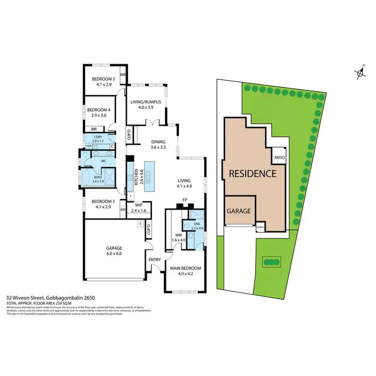 Floorplan of Homely house listing, 32 Wiveon Street, Gobbagombalin NSW 2650