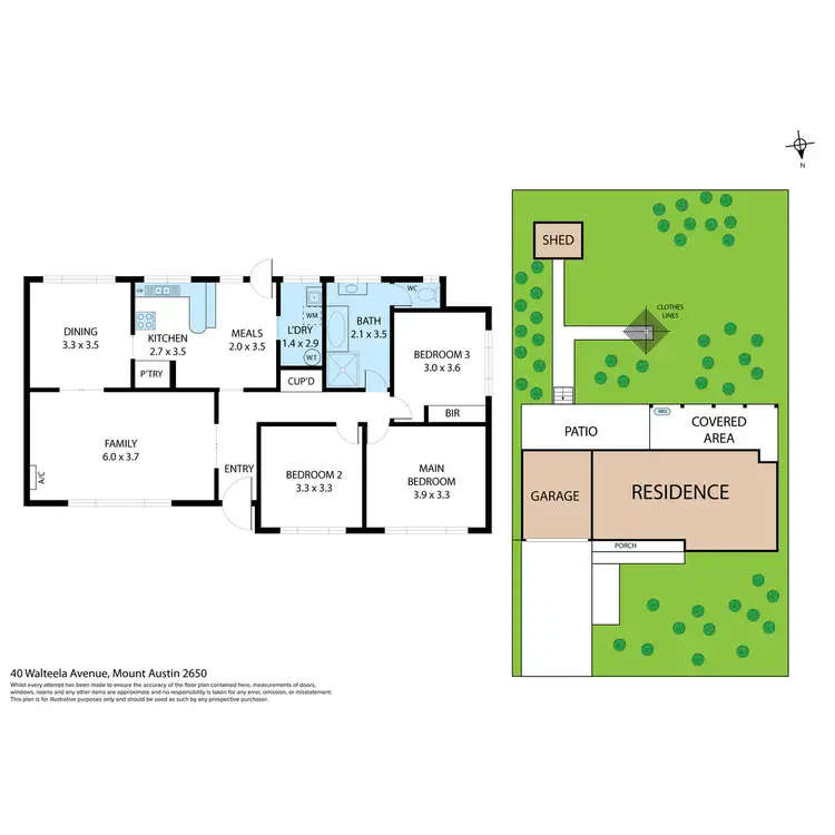 Floorplan of Homely house listing, 40 Walteela Avenue, Mount Austin NSW 2650
