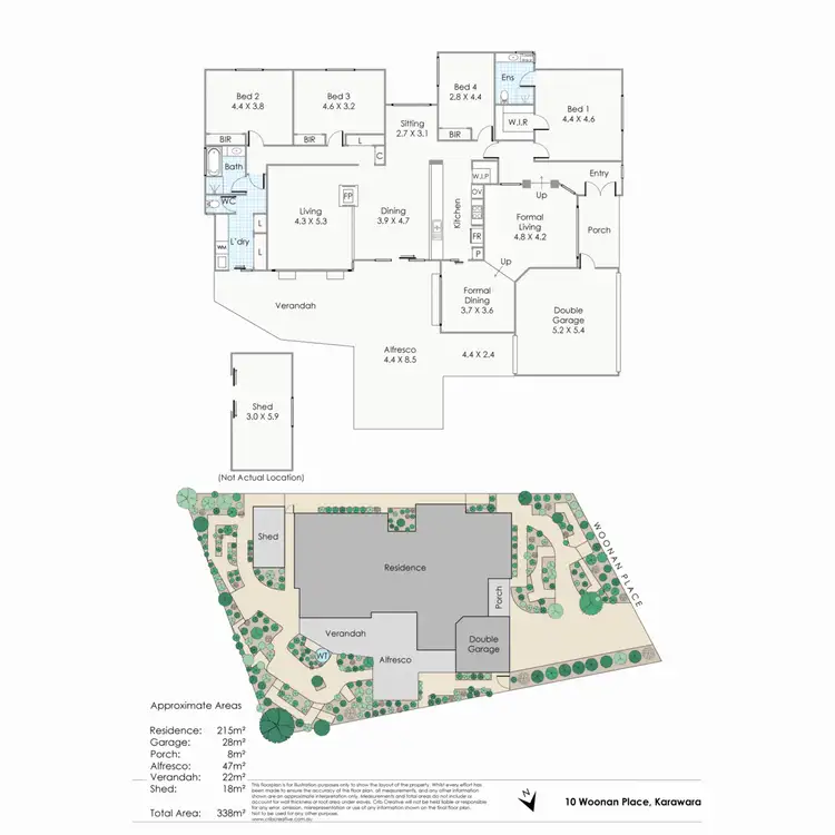 Floorplan of Homely house listing, 10 Woonan Place, Karawara WA 6152