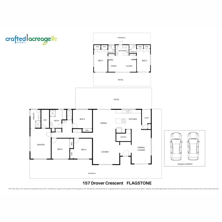Floorplan of Homely rural property listing, 157 Drover Crescent, Flagstone QLD 4280