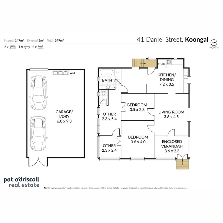 Floorplan of Homely house listing, 41 Daniel Street, Koongal QLD 4701