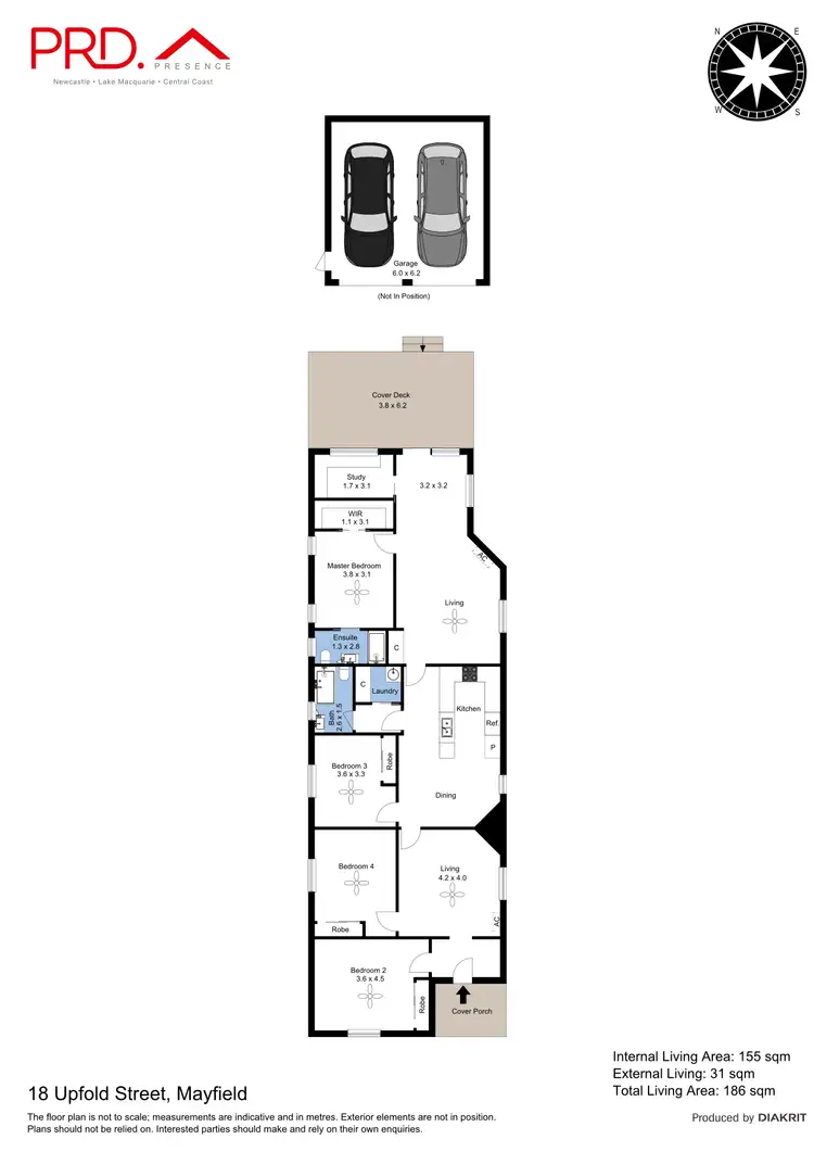 Floorplan of Homely house listing, 18 Upfold Street, Mayfield NSW 2304