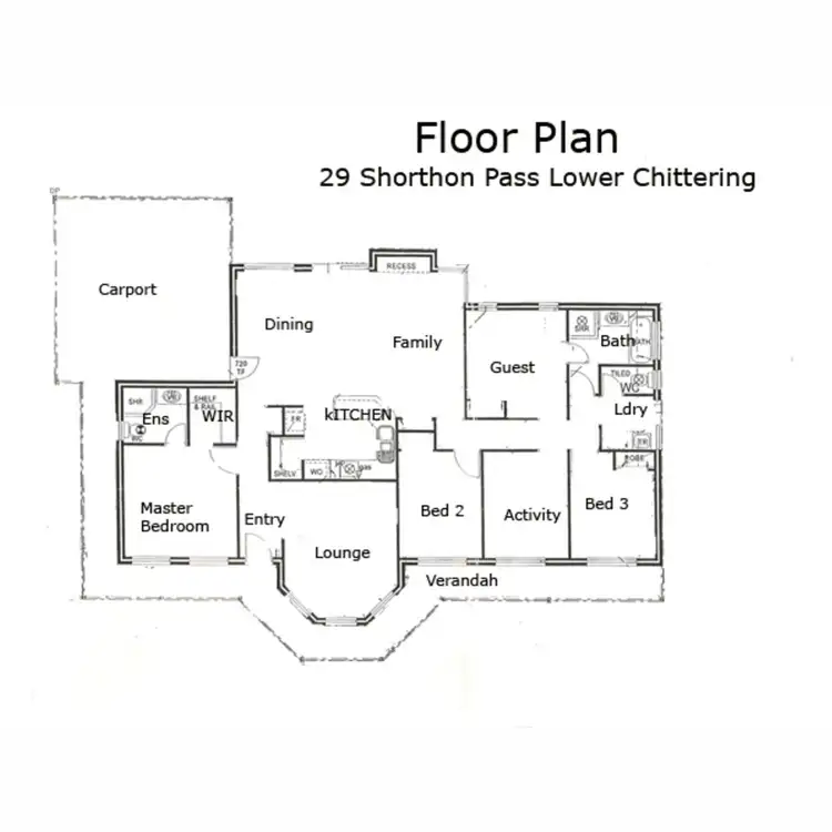 Floorplan of Homely house listing, 29 Shorthorn Pass, Lower Chittering WA 6084