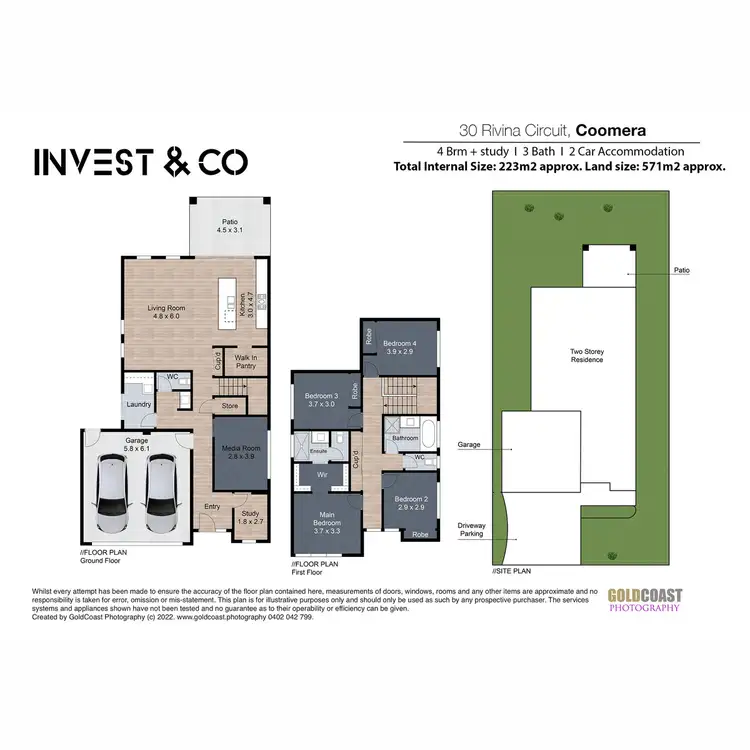 Floorplan of Homely house listing, 30 Rivina Circuit, Coomera QLD 4209