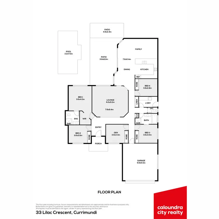 Floorplan of Homely house listing, 33 Lilac Crescent, Currimundi QLD 4551