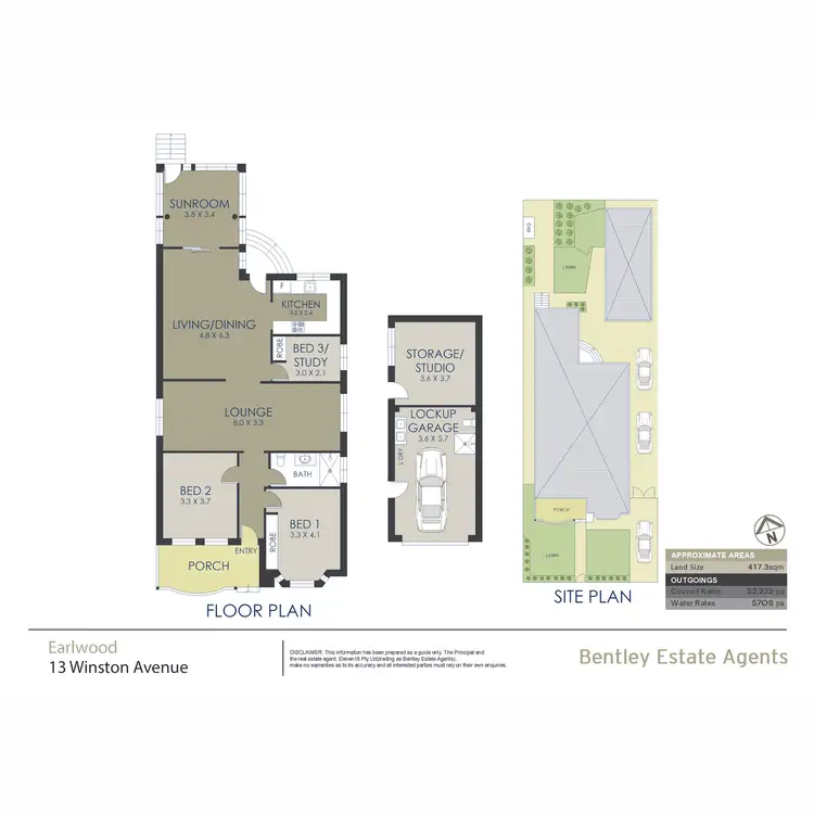 Floorplan of Homely house listing, 13 Winston Avenue, Earlwood NSW 2206
