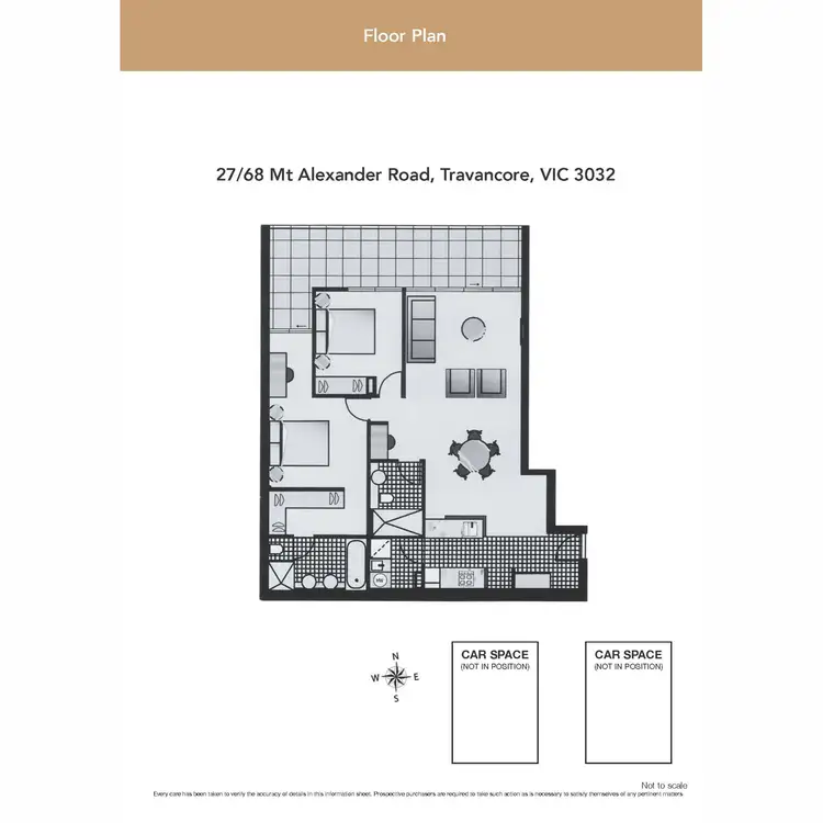 Floorplan of Homely apartment listing, 27/68 Mt Alexander Road, Travancore VIC 3032
