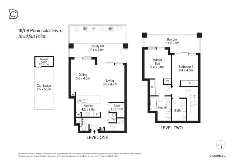 Floorplan of Homely apartment listing, 111/58 Peninsula Drive, Breakfast Point NSW 2137