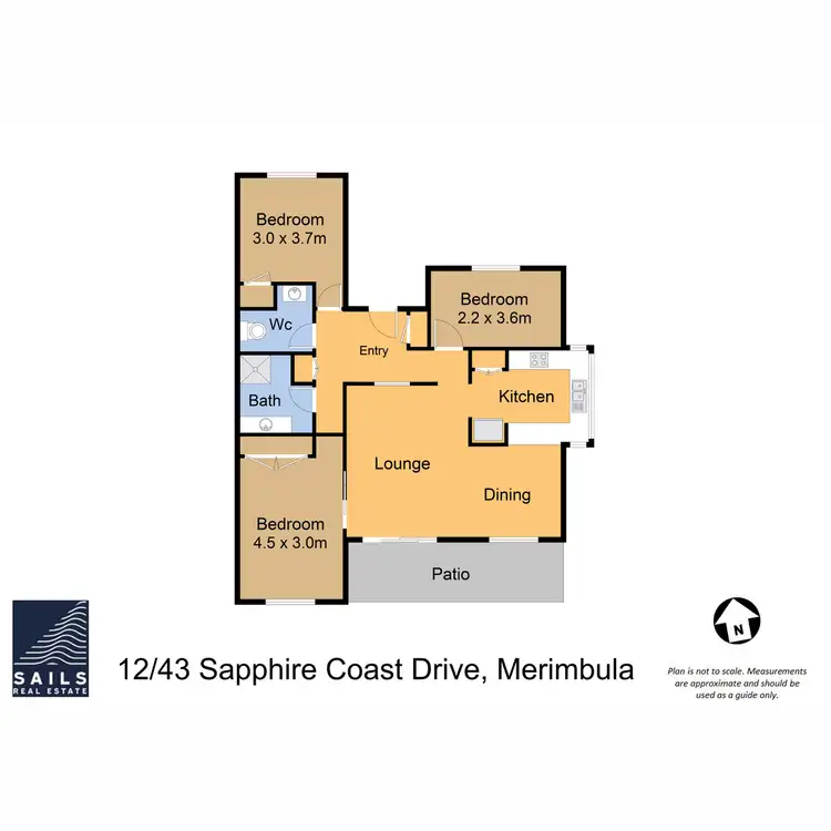 Floorplan of Homely unit listing, 12/43 Sapphire Coast Drive, Merimbula NSW 2548