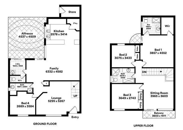Floorplan of Homely townhouse listing, 13C Burwood Road, Balcatta WA 6021