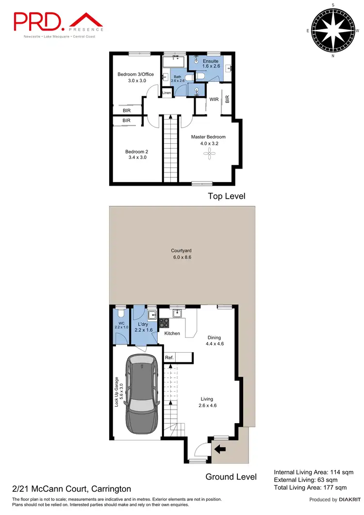 Floorplan of Homely townhouse listing, 2/21 Mccann Court, Carrington NSW 2294