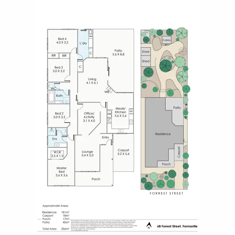 Floorplan of Homely house listing, 68 Forrest Street, Fremantle WA 6160