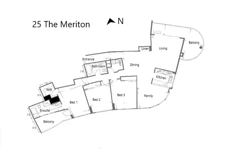 Floorplan of Homely apartment listing, 25/29 Woodroffe Avenue, Main Beach QLD 4217