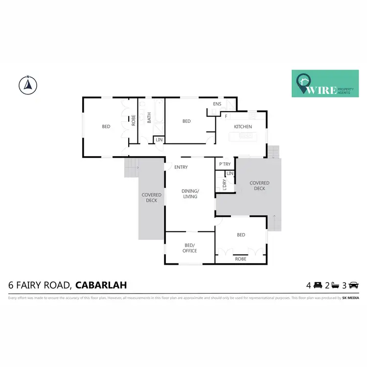 Floorplan of Homely house listing, 6 Fairy Road, Cabarlah QLD 4352