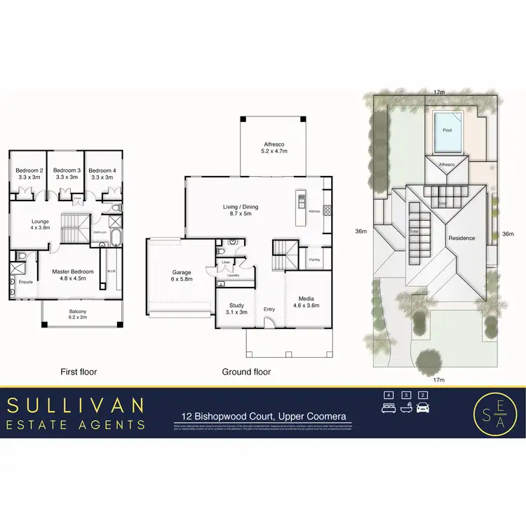 Floorplan of Homely house listing, 12 Bishopwood Court, Upper Coomera QLD 4209