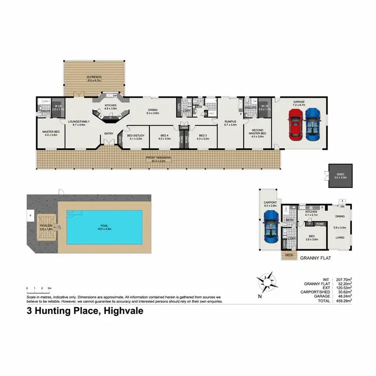 Floorplan of Homely house listing, 3 Hunting Place, Highvale QLD 4520
