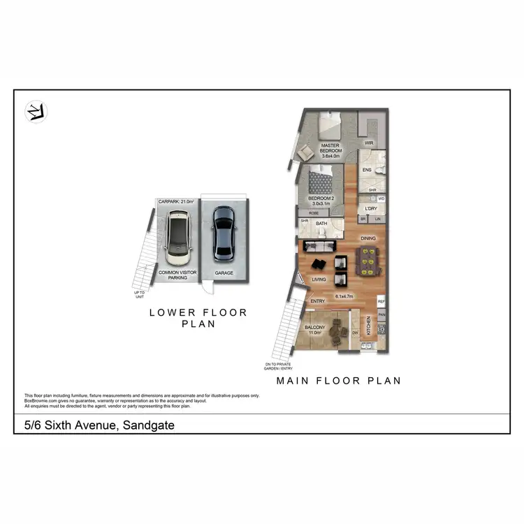 Floorplan of Homely apartment listing, 5/6 Sixth Avenue, Sandgate QLD 4017