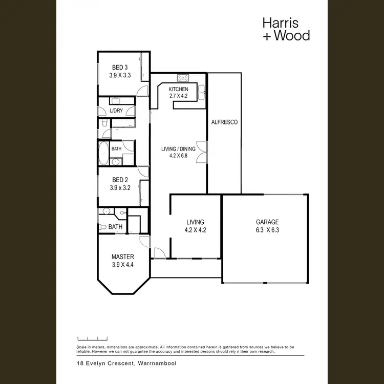Floorplan of Homely house listing, 18 Evelyn Crescent, Warrnambool VIC 3280