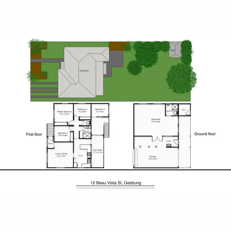 Floorplan of Homely house listing, 12 Beau Vista Street, Geebung QLD 4034