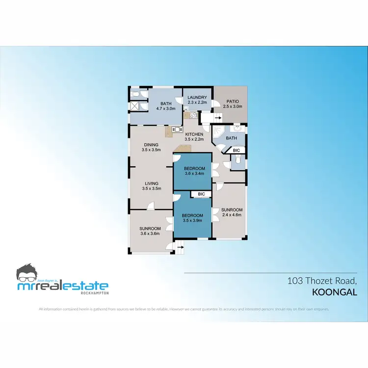 Floorplan of Homely house listing, 103 Thozet Road, Koongal QLD 4701