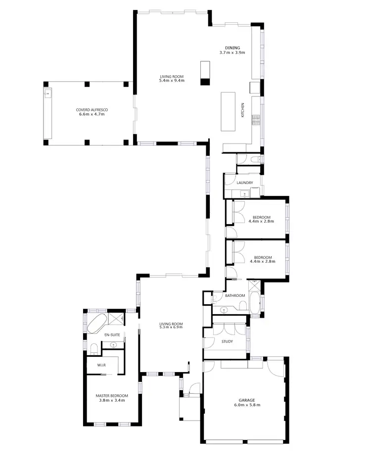 Floorplan of Homely house listing, 95 Huon Creek Road, Wodonga VIC 3690