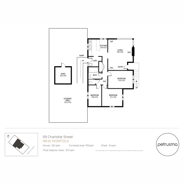 Floorplan of Homely house listing, 59 Charlotte Street, New Norfolk TAS 7140
