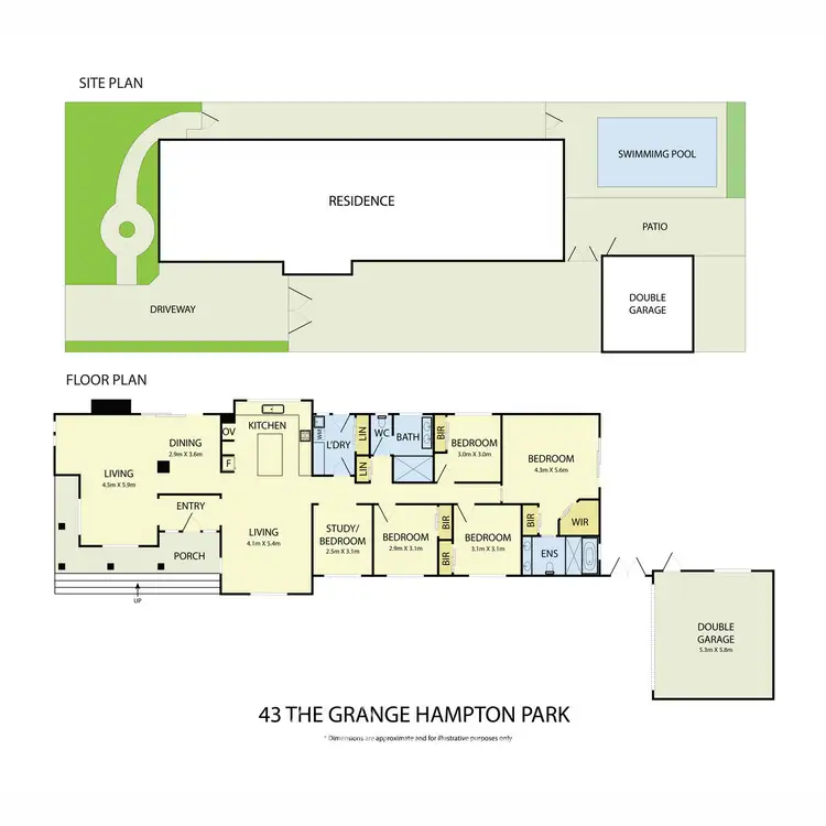 Floorplan of Homely house listing, 43 The Grange, Hampton Park VIC 3976