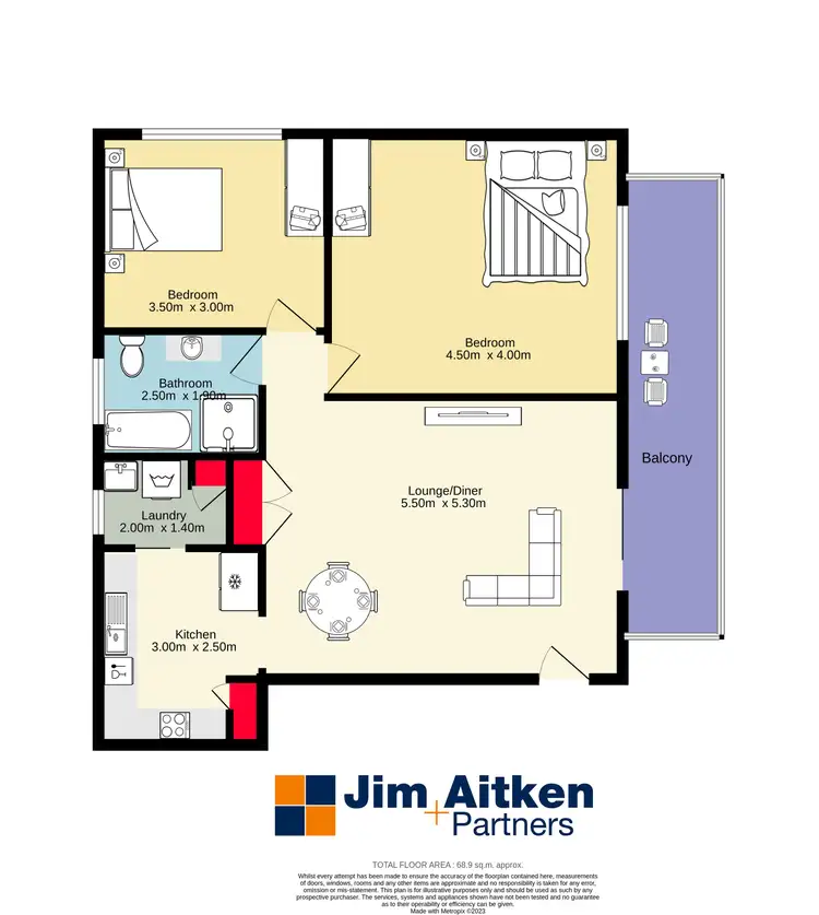 Floorplan of Homely apartment listing, 8/128-130 Lethbridge Street, Penrith NSW 2750